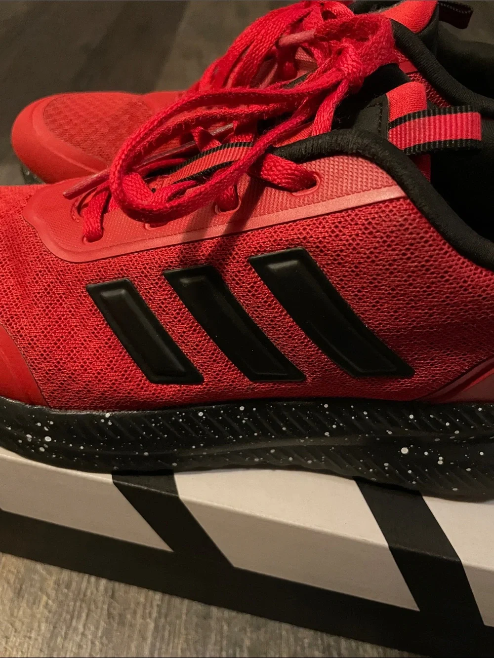 adidas Kids Bright Red Athletic Sneakers